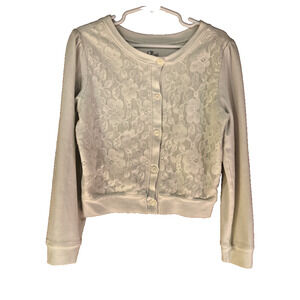 1989 Children’s Place Girls Cardigan with lace size 7/8